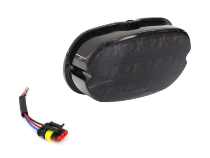 Low Profile LED Taililight with Smoke Lens. Fits Most 1999up Models