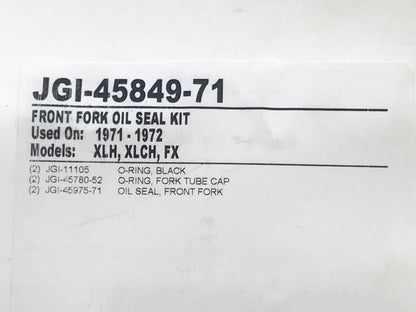 33.4mm Fork Seal Kit. Fits H-D 1971-1972 with Narrow Glide.
