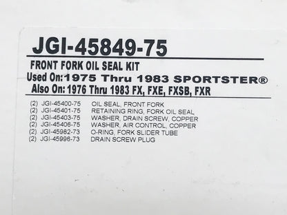 35mm Fork Seal Kit. Fits Sportster & FX 1975-1983.