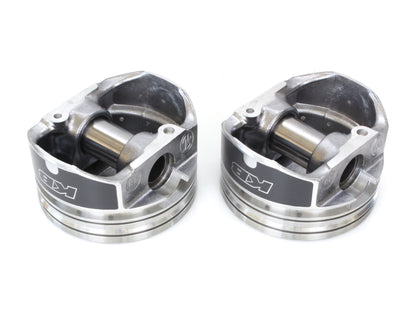 Std Flat Top Pistons with 9.3:1 Compression Ratio. Fits Twin Cam 1999-2006 with Big Bore 88ci to 95ci Conversion.