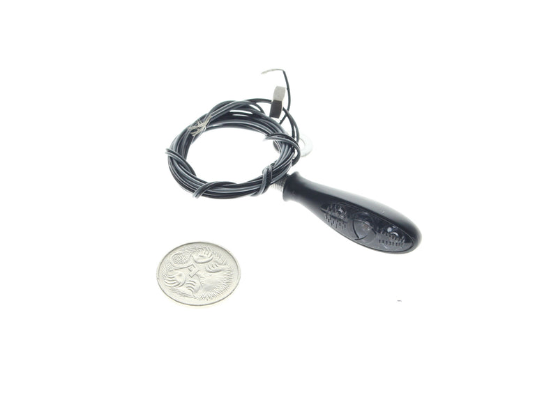 Micro S Dark LED Turn Signal - Black.