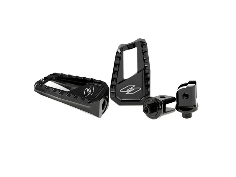 Apex Edge Footpegs - Black. Fits Softail 2018up Rear Passenger