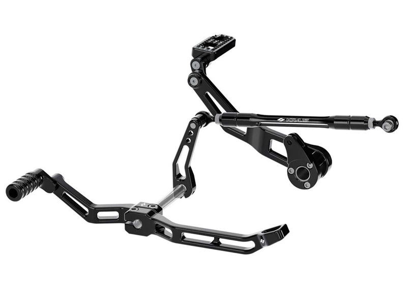 Max Lean Foot Controls - Black. Fits Touring 2014up.