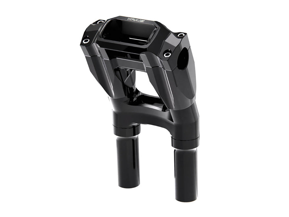 8in. Kickback x 1in. Clamp Core Isolated Riser Kit - Black. Fits Softail Street Bob, Low Rider ST, Standard & Breakout 2018-2024