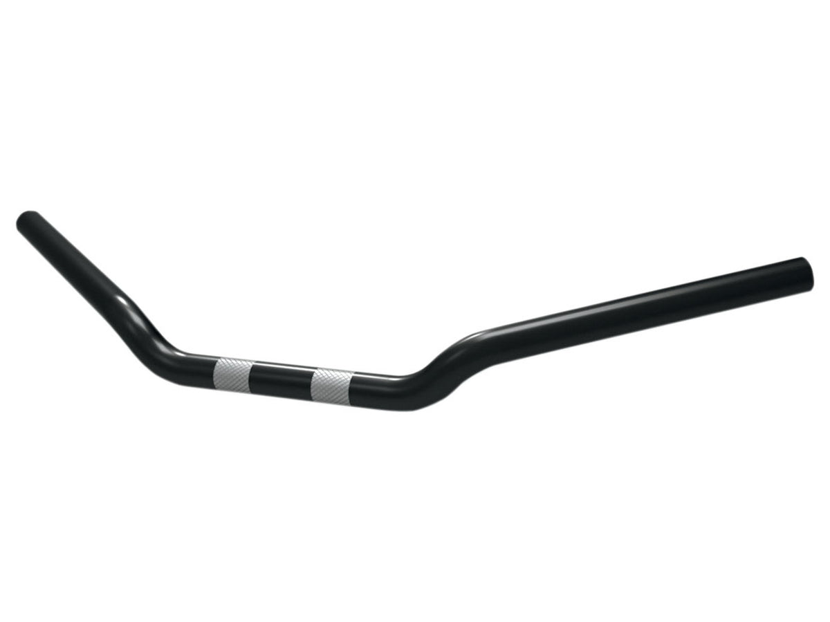 26in. wide x 1in. Low-Rise Drag Bar Handlebar - Black.