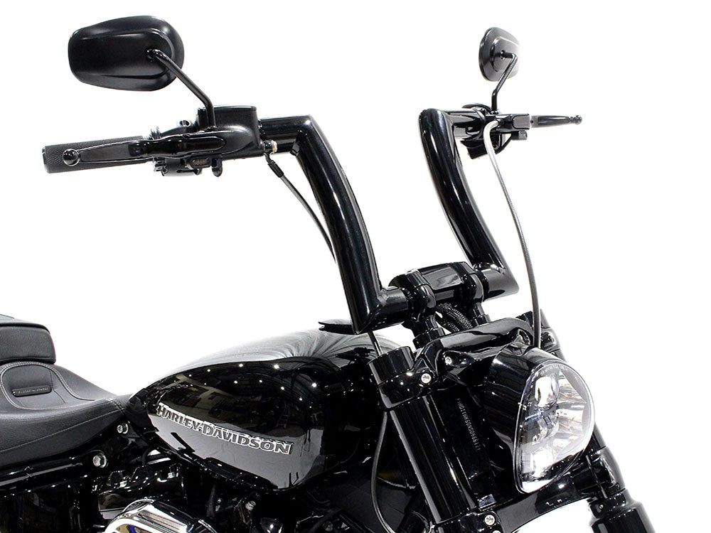 2.0in. Strip Bar, 16in. x 2in. Ape Hanger Handlebar - Gloss Black.