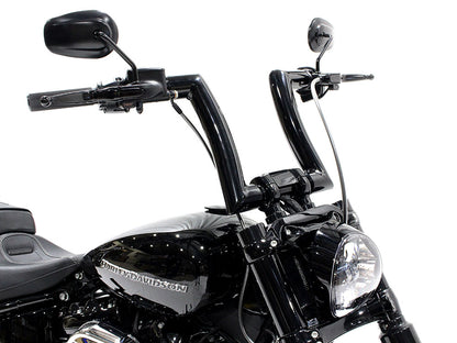 2.0in. Strip Bar, 16in. x 2in. Ape Hanger Handlebar - Gloss Black.