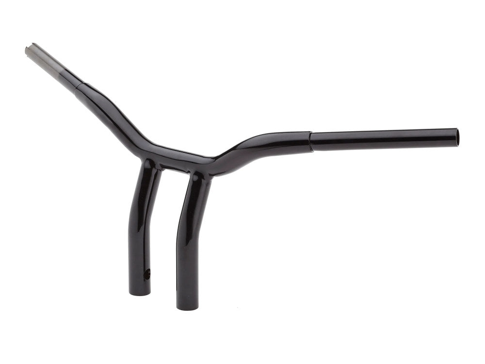 12in. x 1-1/4in. Pullback One Piece Kage Fighter Handlebar - Gloss Black.