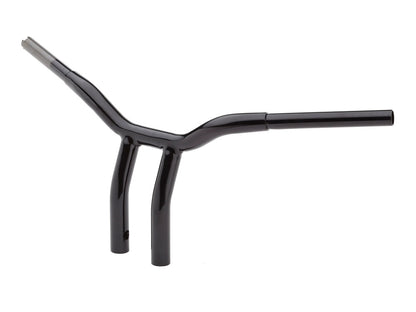 12in. x 1-1/4in. Pullback One Piece Kage Fighter Handlebar - Gloss Black.