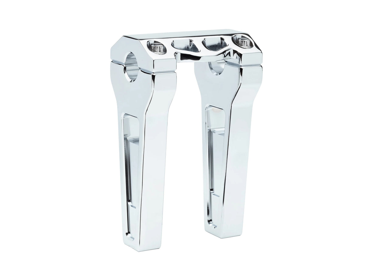 6in. Straight Performance Risers - Chrome. Fits 1-1/4in. Handlebar