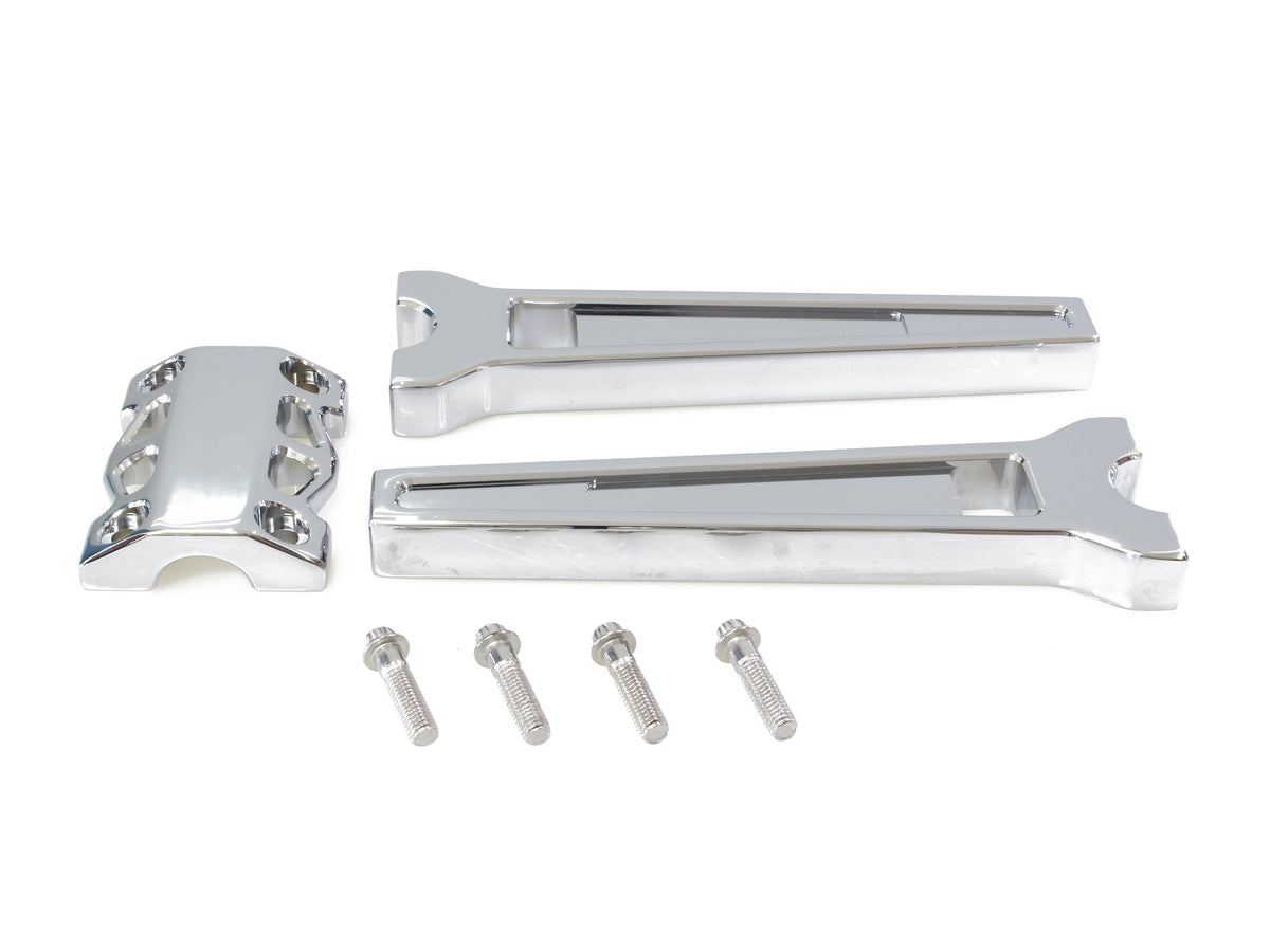 10in. Straight Performance Risers - Chrome. Fits 1-1/4in. Handlebar