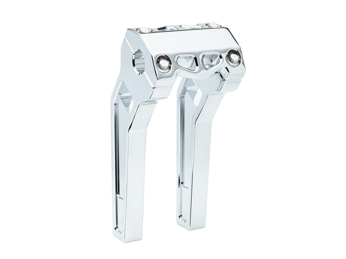 10in. Pullback Performance Risers - Chrome. Fits 1-1/4in. Handlebar