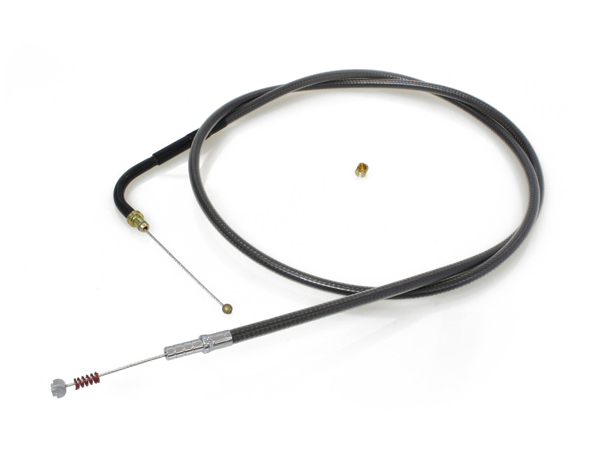 42-1/2in. Idle Cable - Black Pearl. Fits Big Twin 1996-2017.