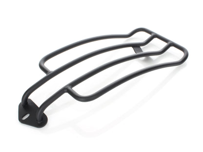Solo Seat Luggage Rack - Matte Black. Fits Softail Slim 2012-2017 & Blackline 2011-2013.