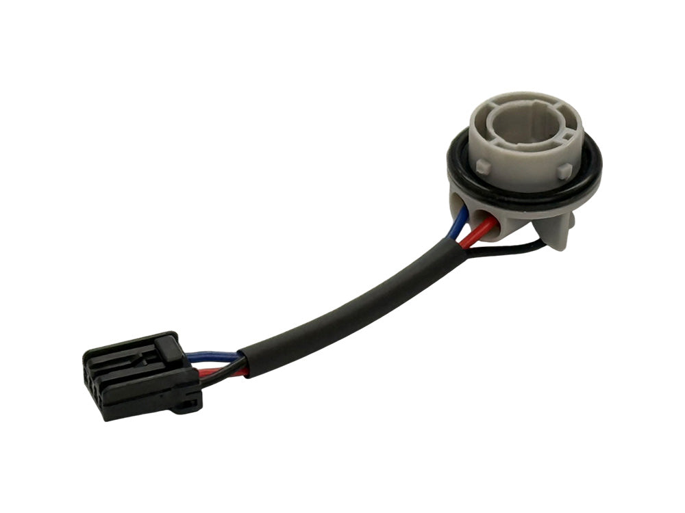 Taillight Socket with Wiring Pigtail & Connector. Fits most Big Twin & Sportster Late 2003up
