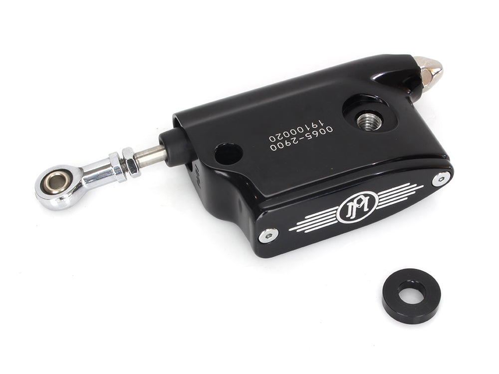 11/16in. Rear Brake Master Cylinder - Black Contrast Cut. Fits Performance Machine Forward Controls.