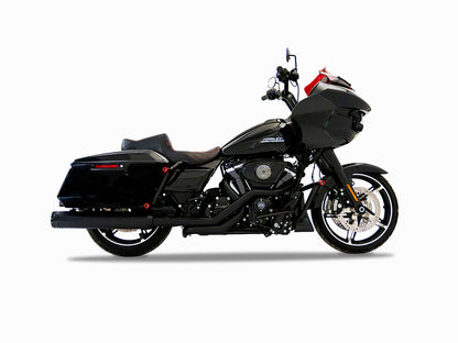 TRUE Dual Headers - Black. Fits Touring 2017up