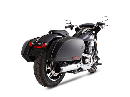 4in. Slip-On Muffler - Chrome with Black End Cap. Fits Sport Glide 2018-2024