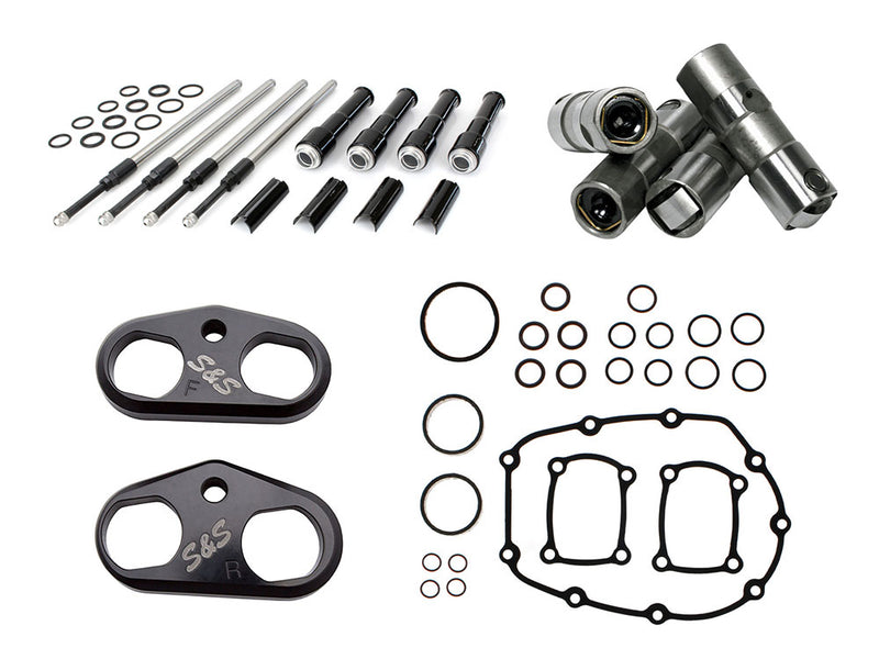 Cam Install Kit - Black Pushrods. Fits Milwaukee-Eight 2017up