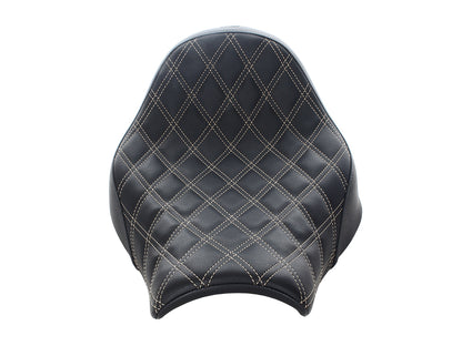 Renegade LS Solo Seat with White Double Diamond Lattice Stitch. Fits Breakout 2018-2022