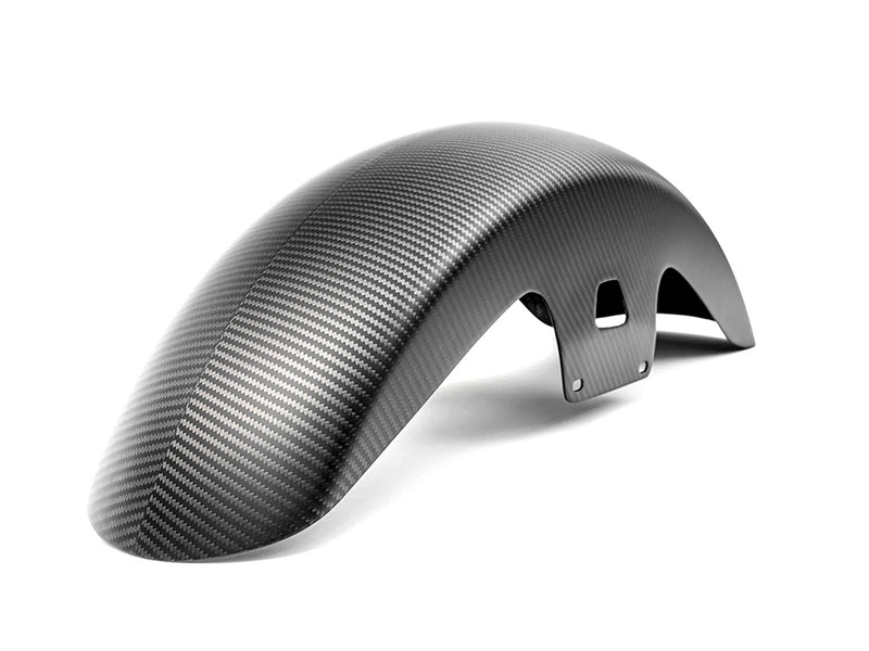 Mid Length Carbon Front Fender - Matte Finish. Fits Most Touring 2014-2024 with 19in. Front Wheel