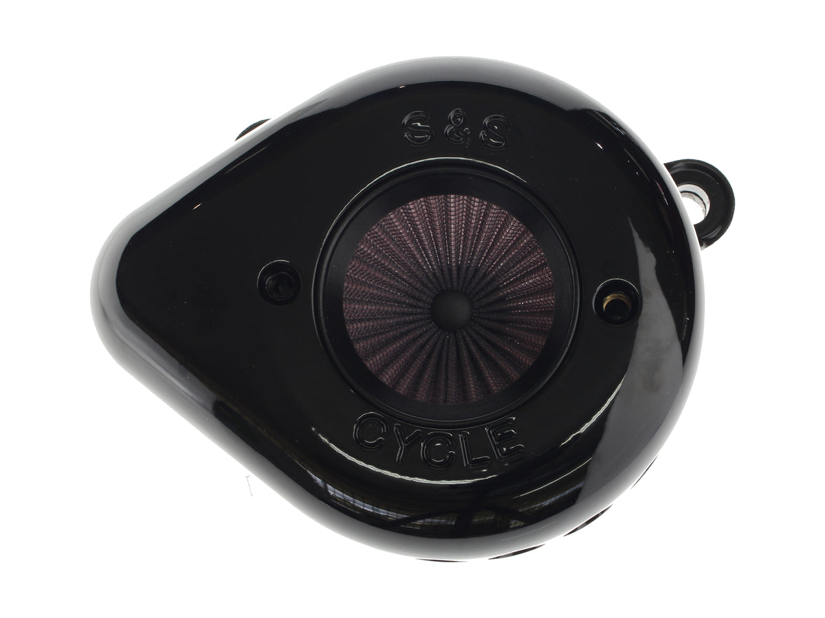 Air Stinger Stealth Air Cleaner Kit - Black Teardrop. Fits Touring 2017-2024 & Softail 2018-2024