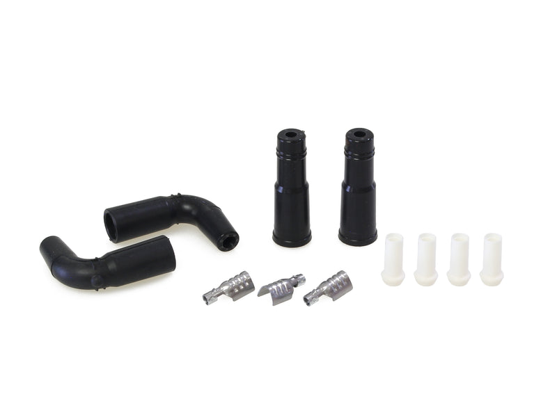 Spark Plug Wire Boot Kit - Black. Twin Cam Style.