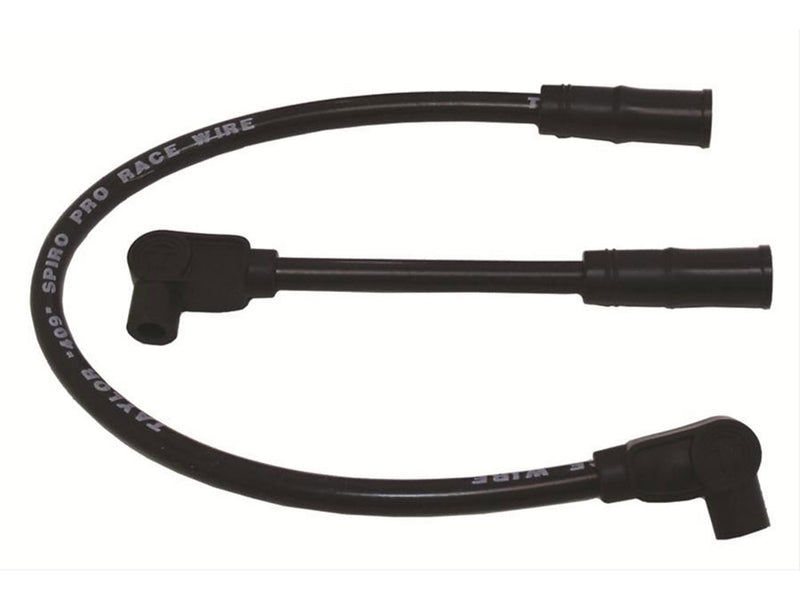10.4mm Spark Plug Wire Set - Black. Fits Softail 2000-2017 and Dyna 1999-2017.