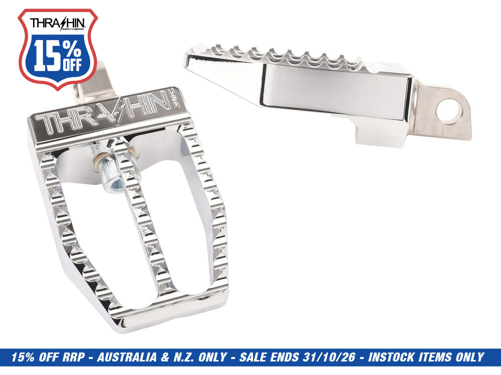 Militant Footpegs with HD Male Mount - Chrome