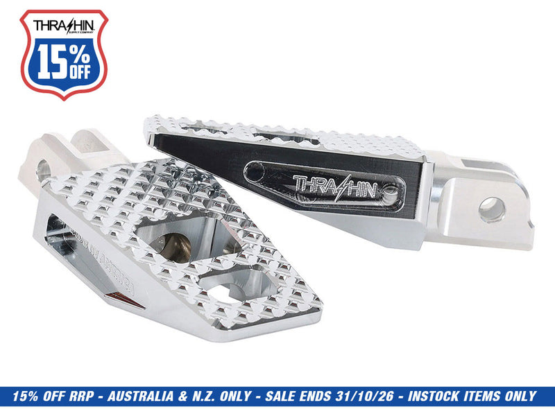 P-54 Footpegs - Chrome. Fits Softail 2018up Front Rider