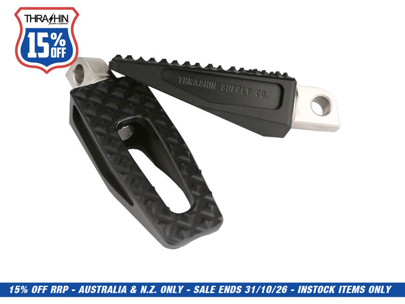 P-54 Slim Footpegs with HD Male Mount - Black.