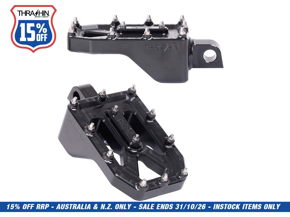 Aggressor Footpegs - Black.