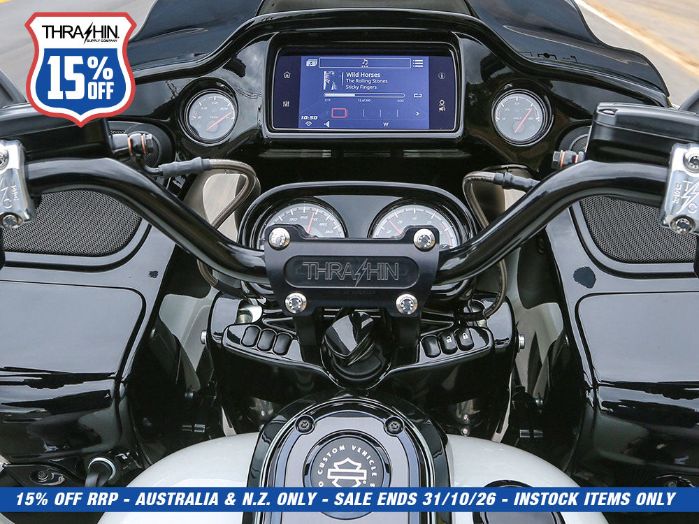 Road Glide Riser Adapter - Black. Fits Road Glide 2015-2023