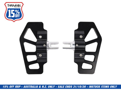 Apex Mini Rider Floorboards - Black. Fits Softail 2018up Front Rider