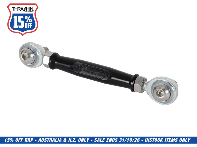 Adjustable Brake Linkage - Black. Fits Softail 2018up with Mid Controls.