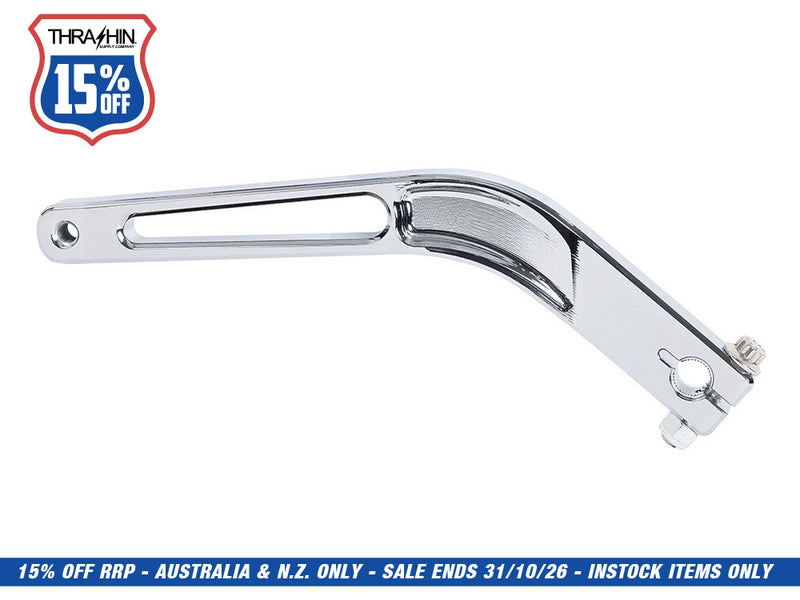 1in. Shorter Shift Arm - Chrome. Fits Softail 2018up with Mid Controls