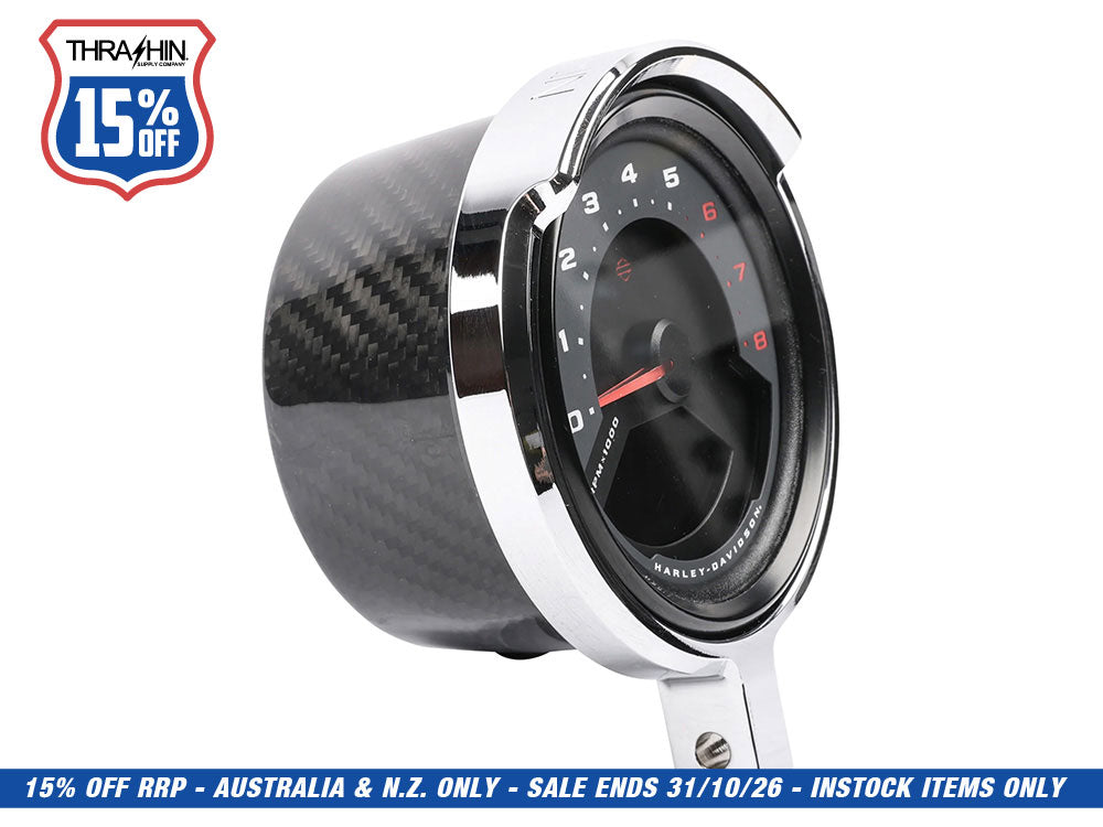 Gauge Housing Relocation Kit - Chrome. Fits Low Rider S 2022up, Low Rider ST 2025up & Street Bob 2025up