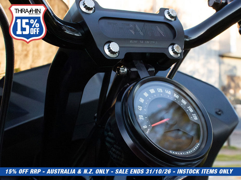 9.5in. Pull Back Thrashin Risers - Black. Fits 1in. Handlebar