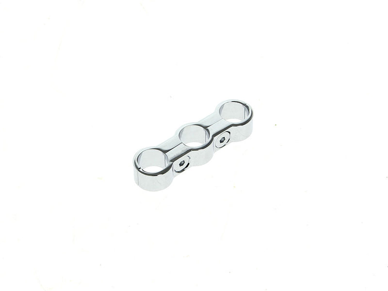 3 Hose Separator - Chrome. Fits 5/16in. or 3/8in. Hose