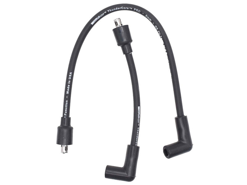 8mm Spark Plug Wire Set - Black. Fits Softail 1984-1999, Dyna 1991-1998, FL 1965-1979, FX 1965-1985 and Sportster 1965-1985.